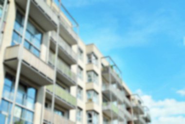 Modern apartman soyut bulanıklık.