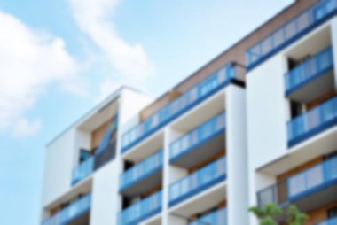 Modern apartman soyut bulanıklık.