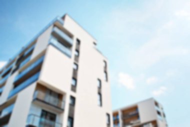 Modern apartman soyut bulanıklık.