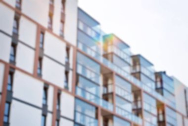 Modern apartman soyut bulanıklık.