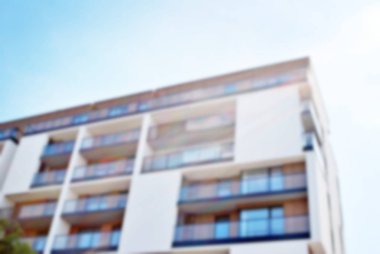 Modern apartman soyut bulanıklık.