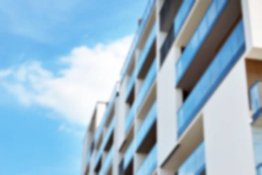 Modern apartman soyut bulanıklık.