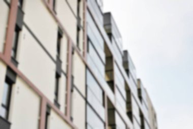 Modern apartman soyut bulanıklık.