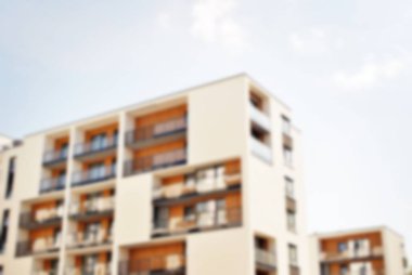 Modern apartman soyut bulanıklık.