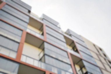 Modern apartman soyut bulanıklık.