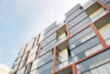 Modern apartman soyut bulanıklık.