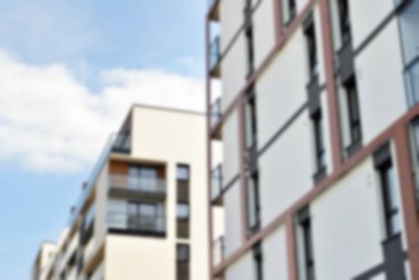 Modern apartman soyut bulanıklık.