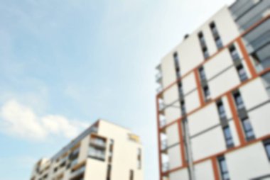 Modern apartman soyut bulanıklık.