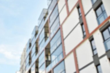 Modern apartman soyut bulanıklık.