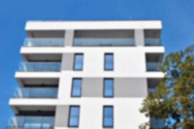 Modern apartman soyut bulanıklık.