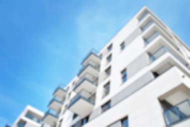 Modern apartman soyut bulanıklık.