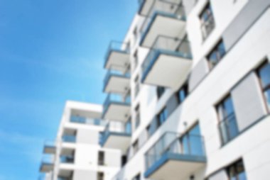 Modern apartman soyut bulanıklık.