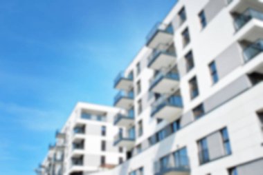 Modern apartman soyut bulanıklık.