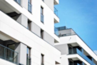 Modern apartman soyut bulanıklık.