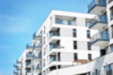 Modern apartman soyut bulanıklık.