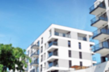 Modern apartman soyut bulanıklık.