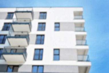 Modern apartman soyut bulanıklık.