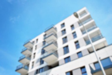 Modern apartman soyut bulanıklık.