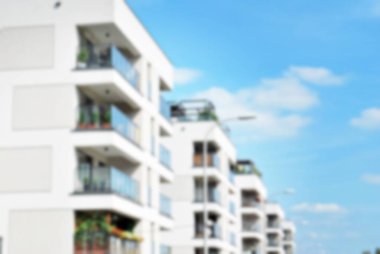 Modern apartman soyut bulanıklık.