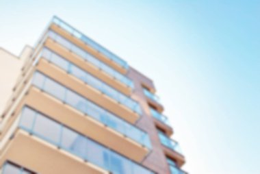 Modern apartman soyut bulanıklık.