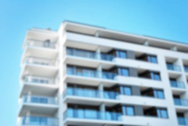 Modern apartman soyut bulanıklık.