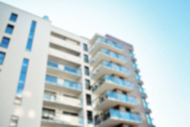 Modern apartman soyut bulanıklık.