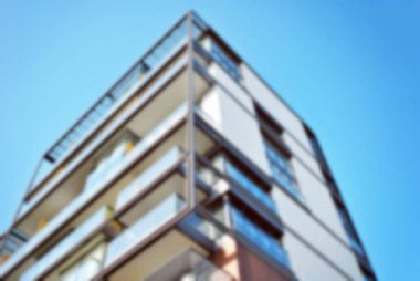 Modern apartman soyut bulanıklık.