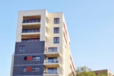 Modern apartman soyut bulanıklık.