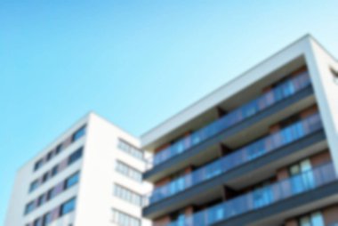 Modern apartman soyut bulanıklık.