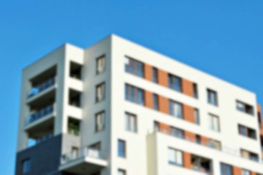 Modern apartman soyut bulanıklık.