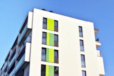 Modern apartman soyut bulanıklık.