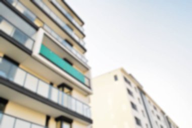 Modern apartman soyut bulanıklık.