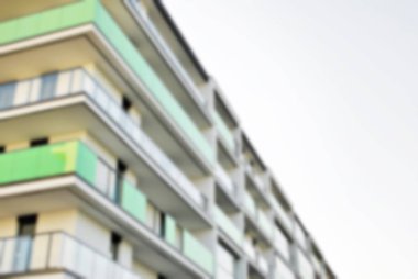 Modern apartman soyut bulanıklık.