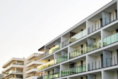 Modern apartman soyut bulanıklık.