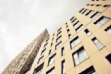 Modern apartman soyut bulanıklık.