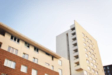 Modern apartman soyut bulanıklık.