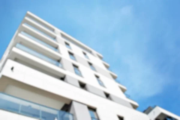 Abstract blur of modern apartment building. — Stock Photo, Image