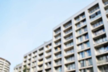 Modern apartman soyut bulanıklık.