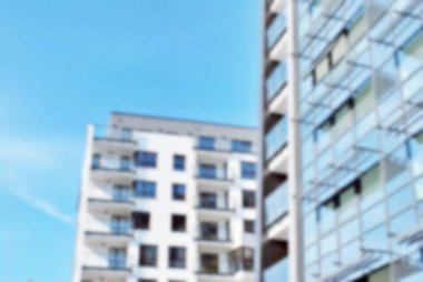 Modern apartman soyut bulanıklık.