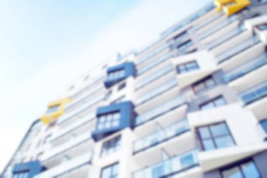 Modern apartman soyut bulanıklık.