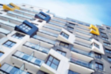 Modern apartman soyut bulanıklık.