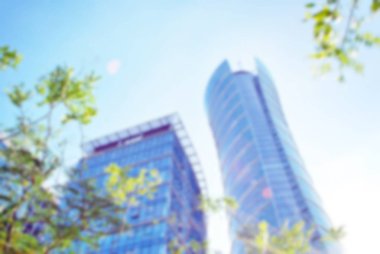 Ofis Binası ile arka plan bulanıklık.