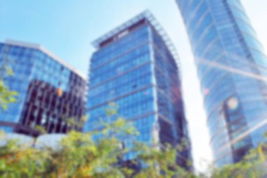 Ofis Binası ile arka plan bulanıklık.