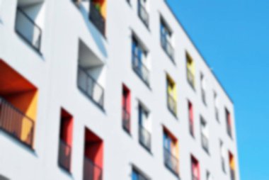 Modern apartman soyut bulanıklık.