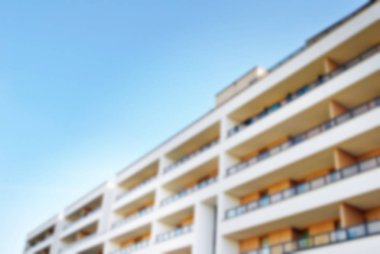 Modern apartman soyut bulanıklık.