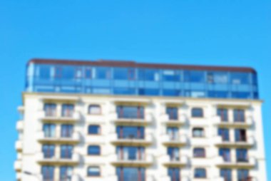 Modern apartman soyut bulanıklık.