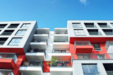 Modern apartman soyut bulanıklık.