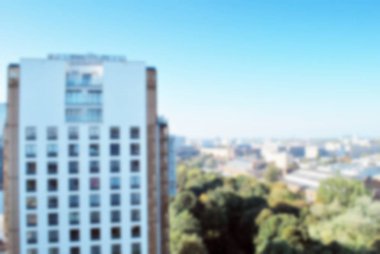 Modern apartman soyut bulanıklık.