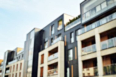 Modern apartman soyut bulanıklık.