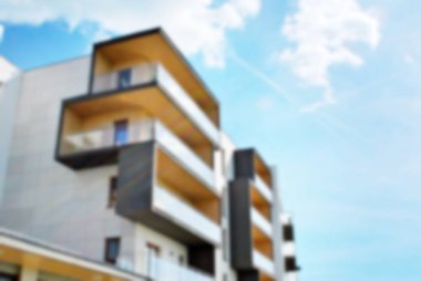 Modern apartman soyut bulanıklık.